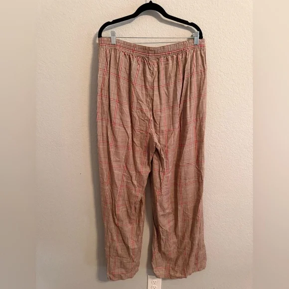 Aerie Plaid Lounge Pants – Brown & Red – XL Long - Picture 3 of 3